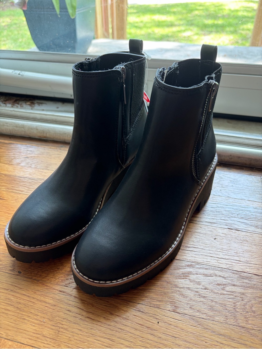Blondo Black Waterproof Ankle Boot with Side Zipper